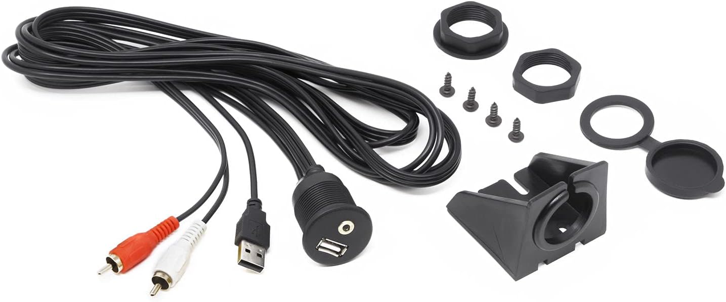 Hertz HMA-USB-AUX-in 2 Meter Extension Cable components