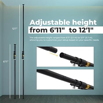 Black Pair of Flashpoint Deluxe Telepole Support System by Flashpoint
