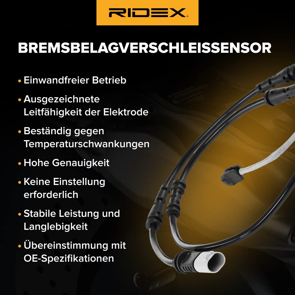 RIDEX 407W0160 Sensore usura pastiglie freni anteriore BMW 1 Hatchback F40
