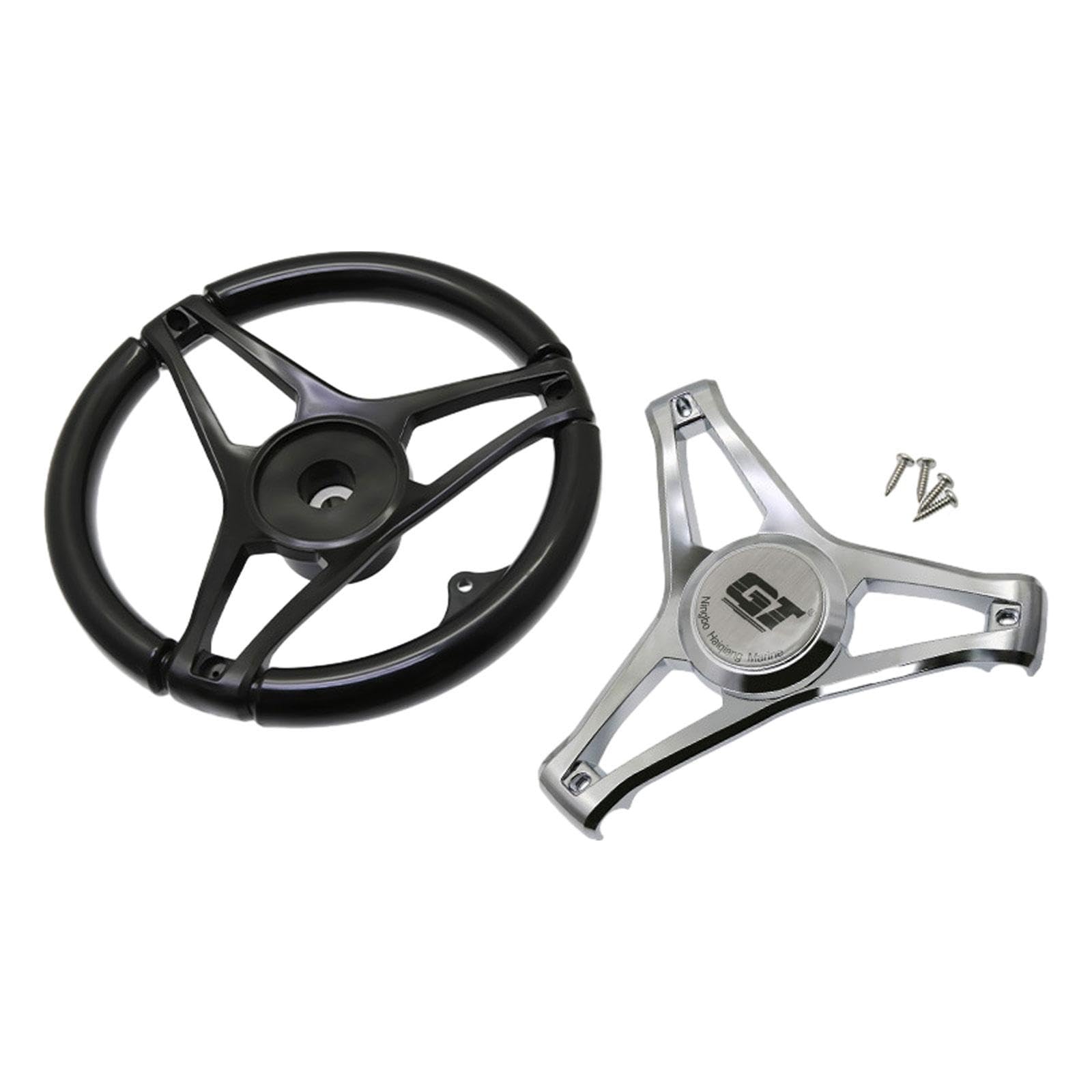 Volante de Barco de 340mm, Nailon Antideslizante, vehículos acuáticos Premium, Volante Marino, Accesorios para Barcos
