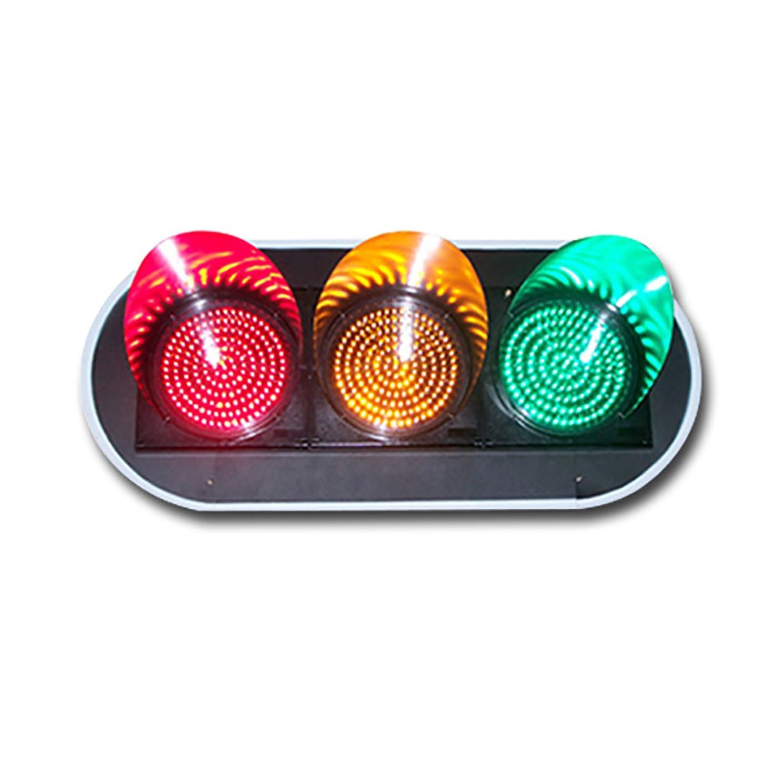 FAXIOAWA Luz de señal de tráfico LED Industrial, 3 Luces Rojas/Amarillas/Verdes, luz de Advertencia indicadora de 12 Pulgadas, luz de Parada y Marcha, 168 LED, Carcasa de PC Resistente al Agua