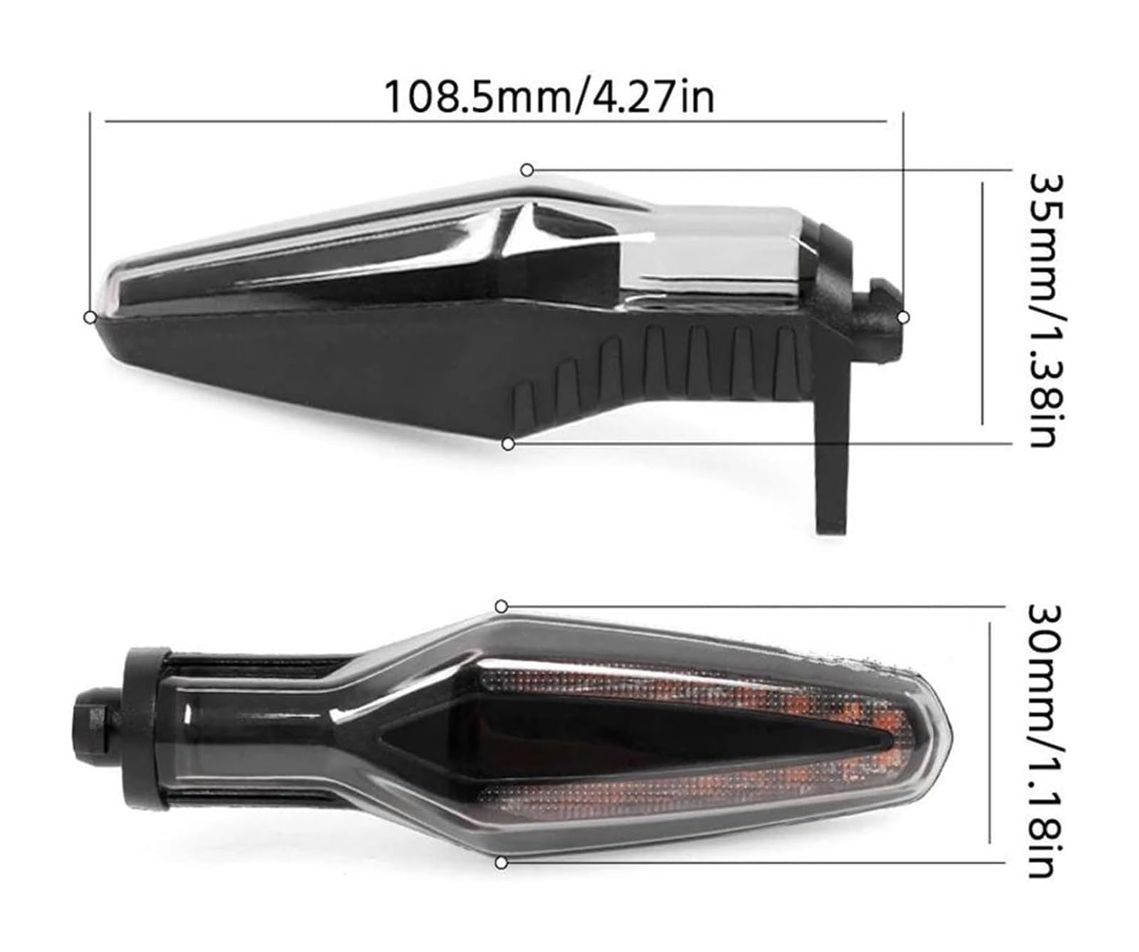 Indicatori Direzione Moto Per B&MW S1000 RR G310GS G310R Per R Nine T Per Pure Per Scrambler Per Urban Motorcycle Indicatore Luminoso Svolta Lampada Lampeggiante Impermeabile(Smoke 2pcs)