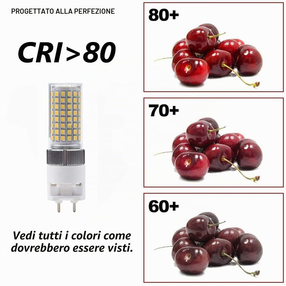G12 LED Lampadina 16W, Lampade del Mais di Bi-Pin (Alogena/Incandescente Equivalente 150W), 3000K 1600 Lumen, per la Casa/la Strada/il Giardino/il Paesaggio/Magazzino, Pacchetto di 4 (Bianco Caldo)