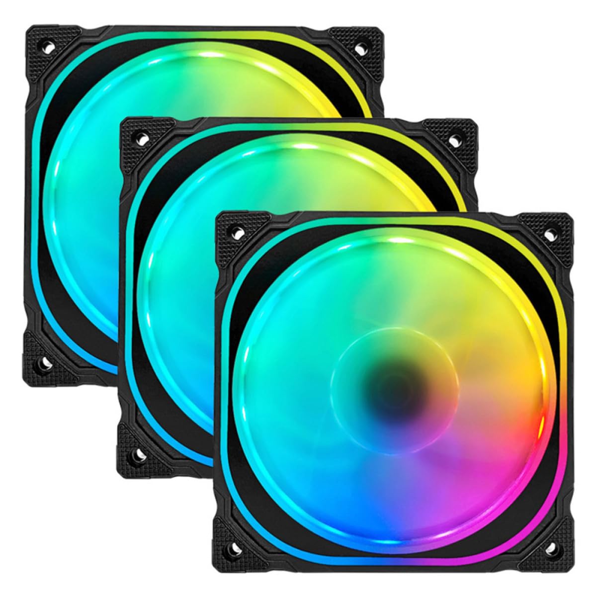 Ventilador de Refrigeración Rgb de 12cm para PC con Controlador