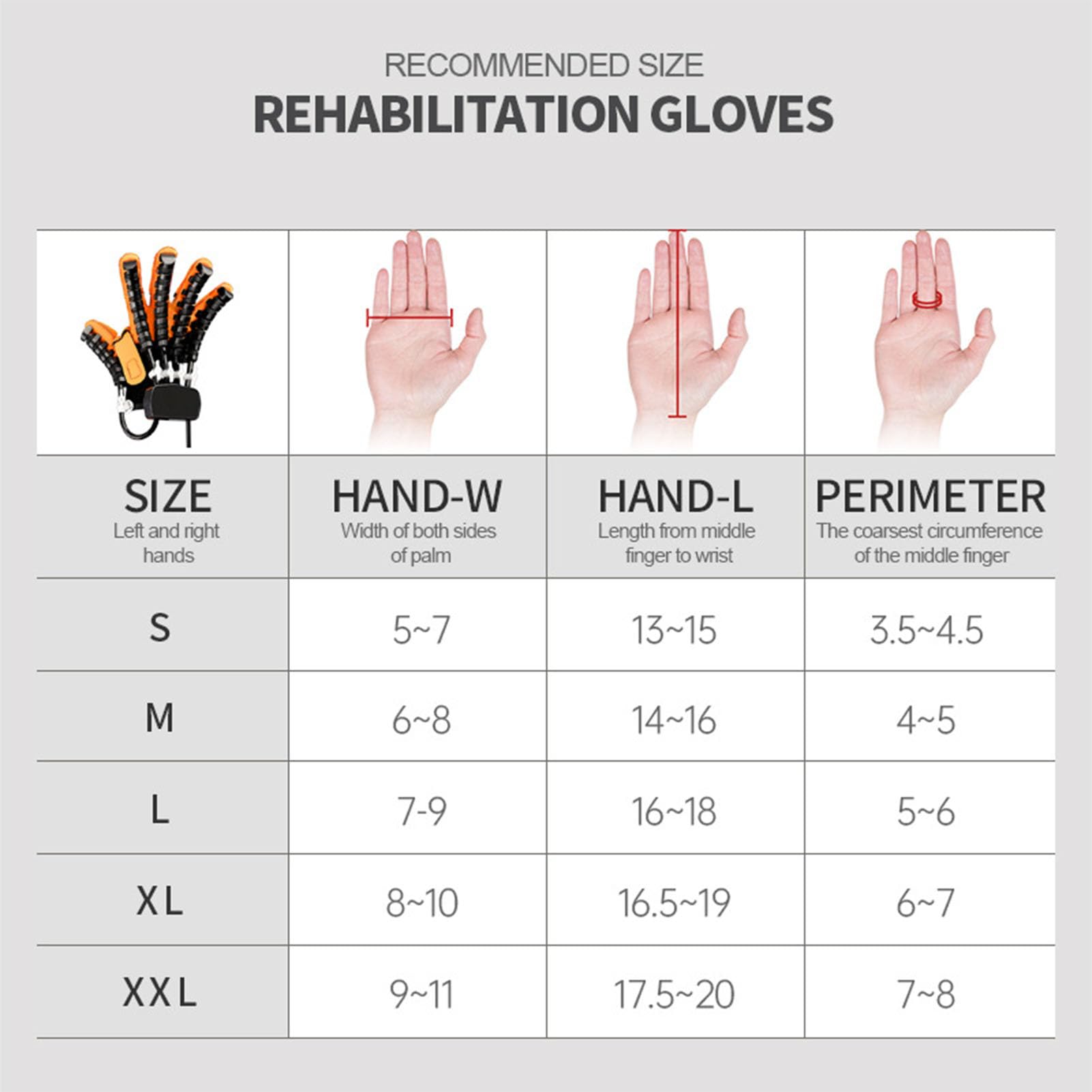 Guantes De Robot De Entrenador De RehabilitacióN Equipo Funcional De RecuperacióN De Trazo De Mano Para ParáLisis De La Mano Espasticidad ParáLisis Cerebral Pacientes(Size:Mano derecha S,Color:A)