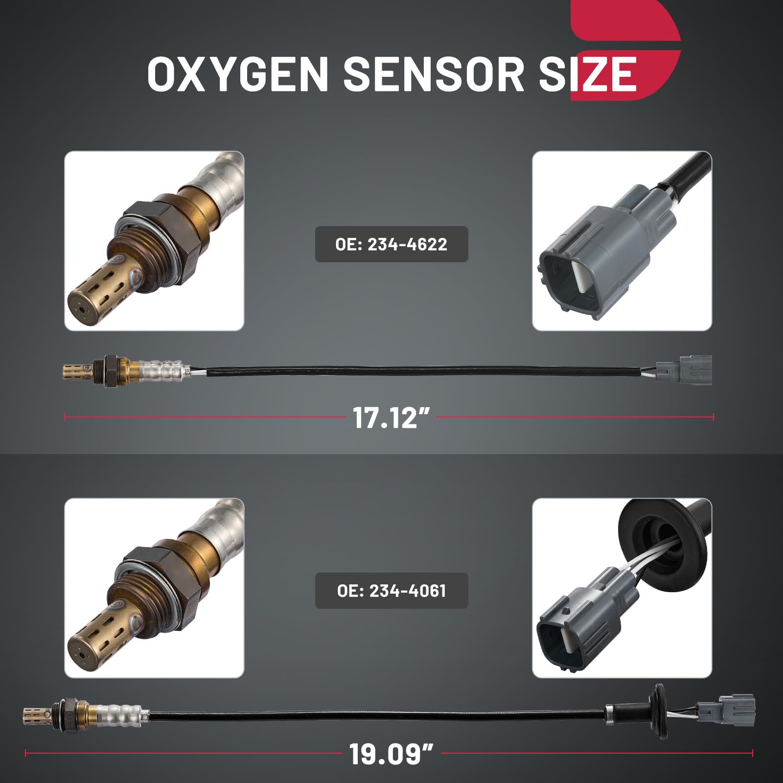 Oxygen Sensor For Toyota Camry Oxygen O2 Sensor Upstream & Downstream ...