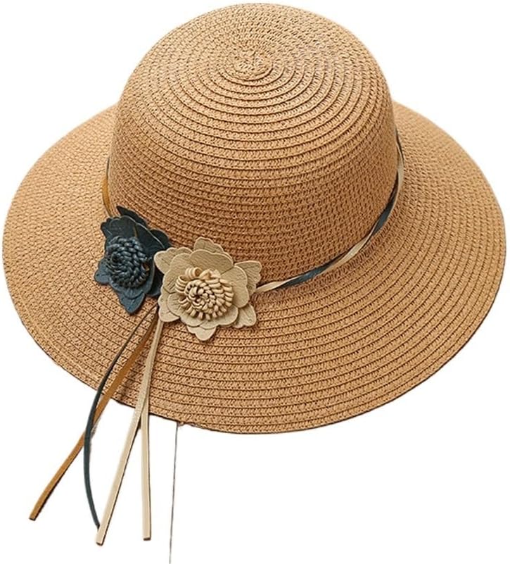 Knitted Flower Hat Women's Sun Shade Basin Seaside Beach
