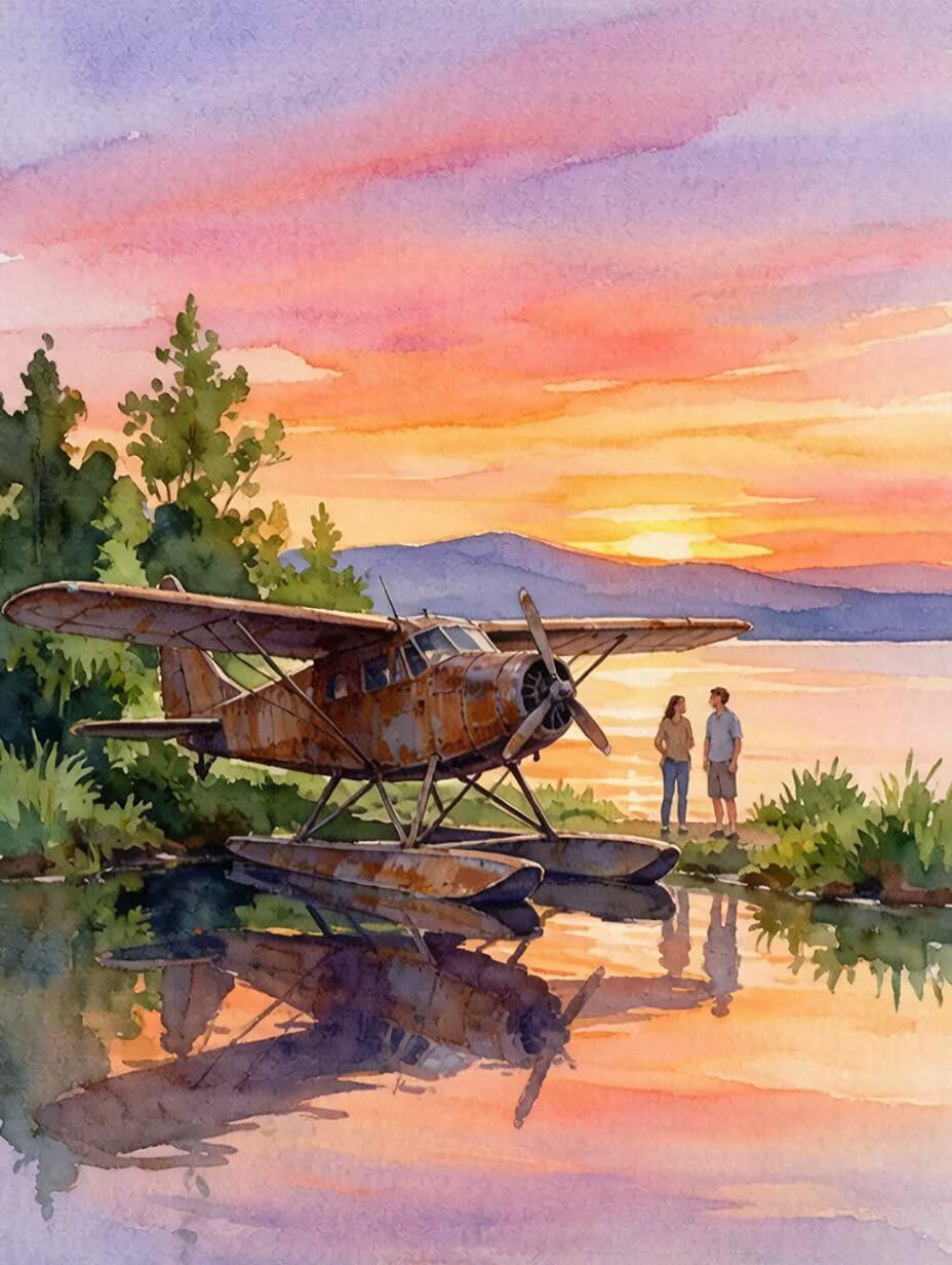 Diamant Painting Avion Painting Diamant Adulte 50x80cm W-43763