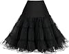 Pinup Fashion Womens Elastic Waist Petticoat Puffy Tutu Tulle Skirt Underskirt Party Vintage Dress Costume Cosplay