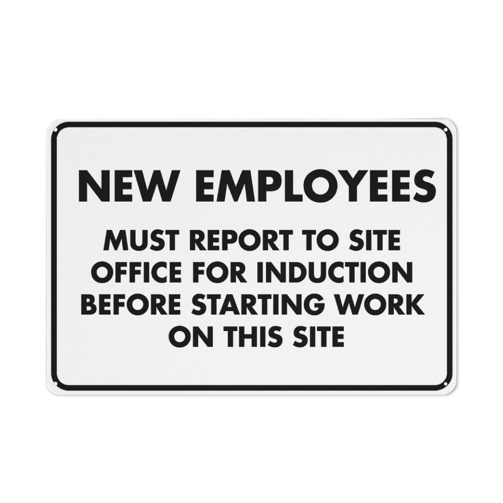 peiyeety New Employee Sign 8"X12" Rust Free Aluminum Signs Outdoor, Metal Tin Sign for Home, Business, Yard