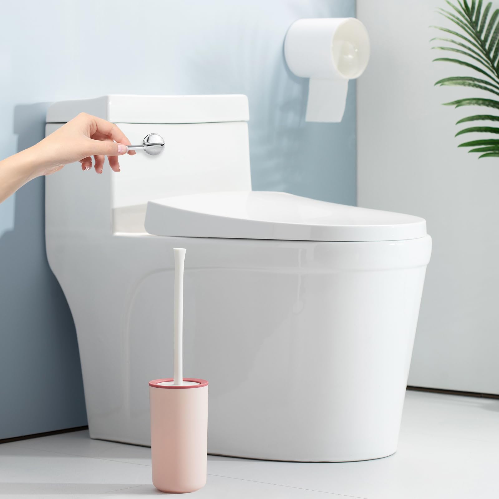 PDFans Levier de rechange universel pour chasse d'eau, montage avant, pour toilettes standard américaines, finition chromée