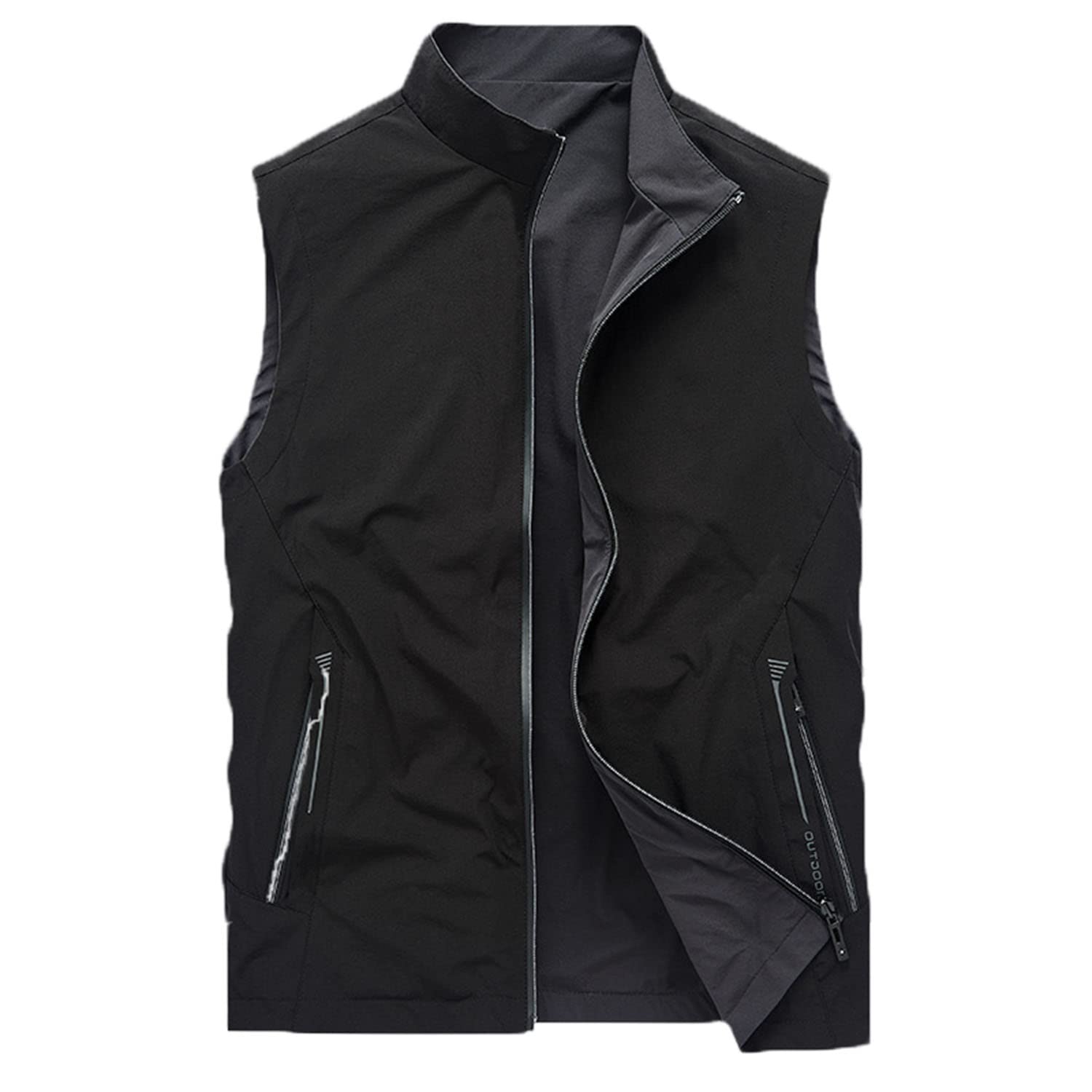 Chaleco Hombre Primavera Y Otoño Suelto Casual Chaleco Sin Mangas Multibolsillos Práctico Chaqueta Pesca Al Aire Libre Camping Chaleco