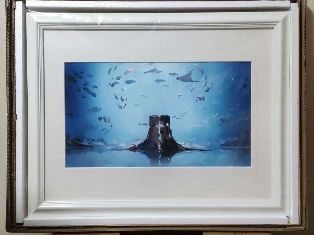 Amazon.co.jp: Anmi 水族館 直筆サイン入り A3複製原画 : ペット用品