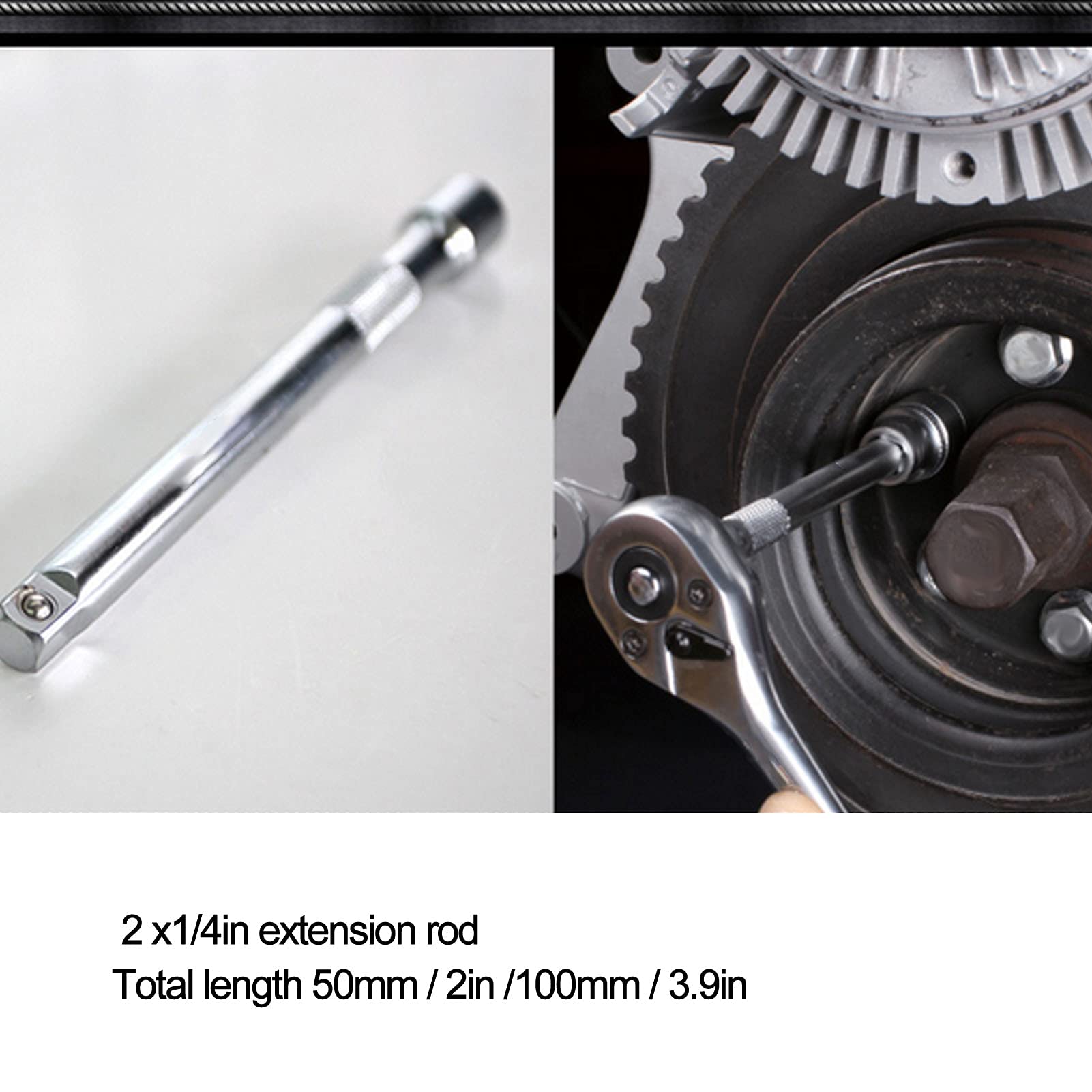 Ejoyous FIXMAN Set di Chiavi a Bussola, Set di Chiavi a Bussola e Cricchetto CR V 42 Pezzi 1 4 Pollici con Bussole da 4 a 14 Mm, Accesso a 360 Gradi, Custodia per Riparazioni Auto Meccaniche di Garage