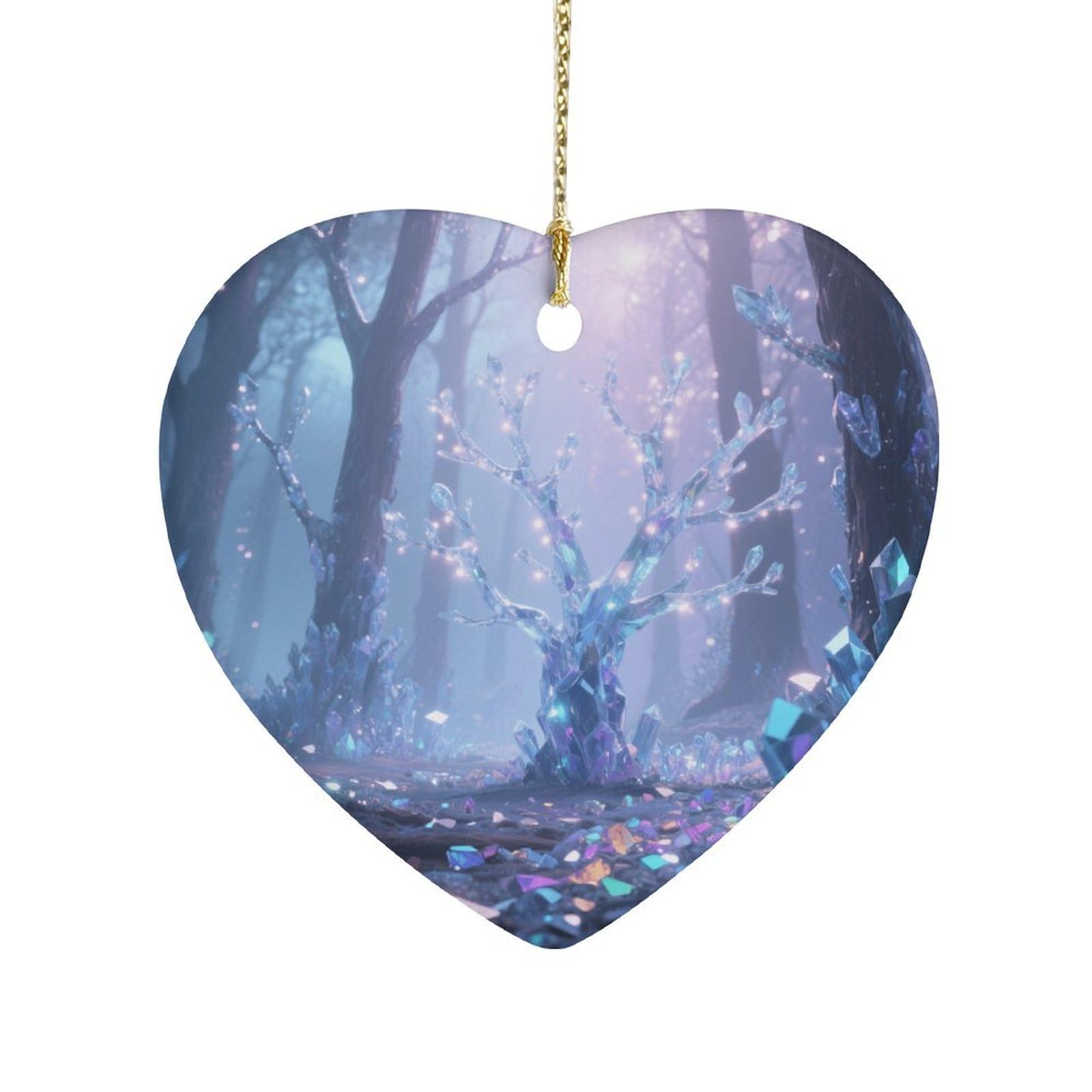 Fekiloot Style Mysterious Land Ceramic Ornament Home Decor Keepsake