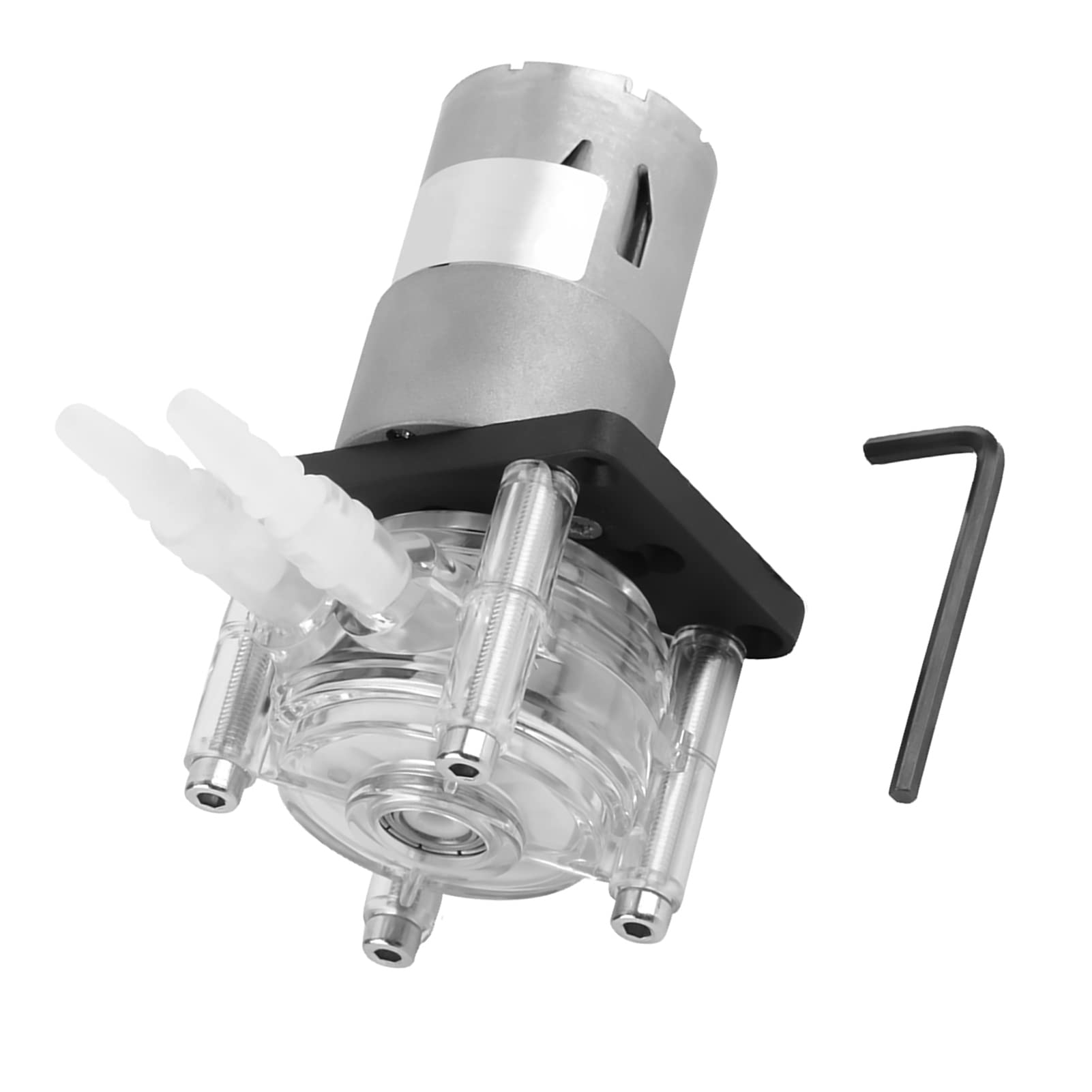Eujgoov Schlauchpumpe 12V DC 0-400ml/min 6,4mm Silikonschlauch