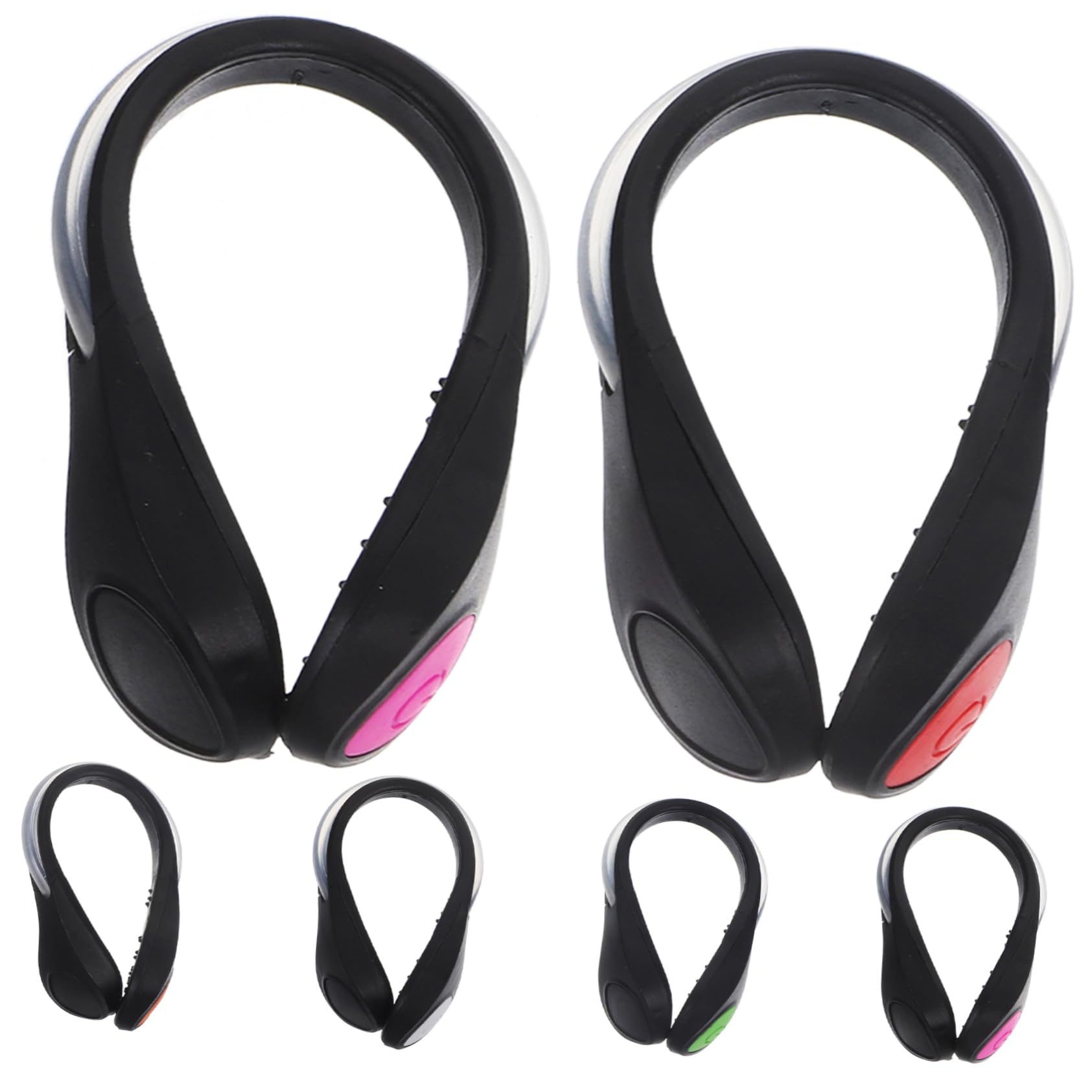Mikikit Lumières De Sécurité LED pour Chaussures Clip Lumineux pour Coureurs Résistantes À Eau Modes Éclairage pour Course Cyclisme Et Couleur Aléatoire