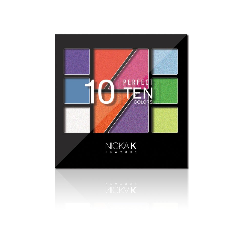 Nicka K Perfect Ten Colors Eyeshadow Palette-AP020, Multicolor, 9 g-image-12