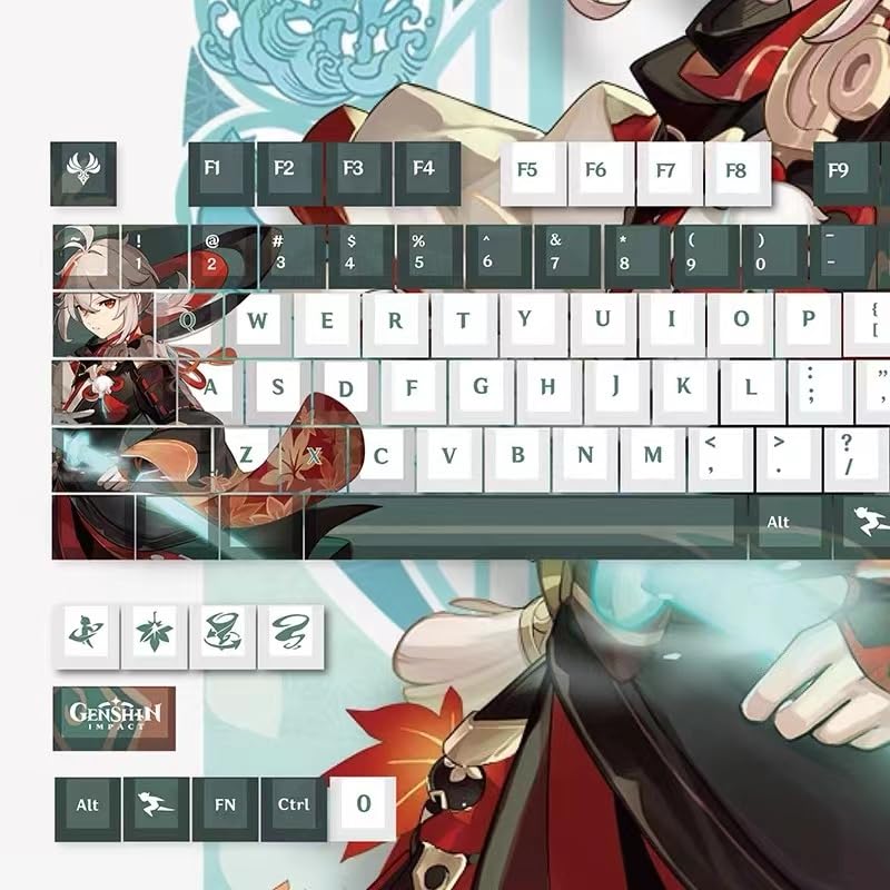 Amazon.co.jp: 原神 楓原万葉 グッズ キーキャップ PBT染め 昇華 OEM