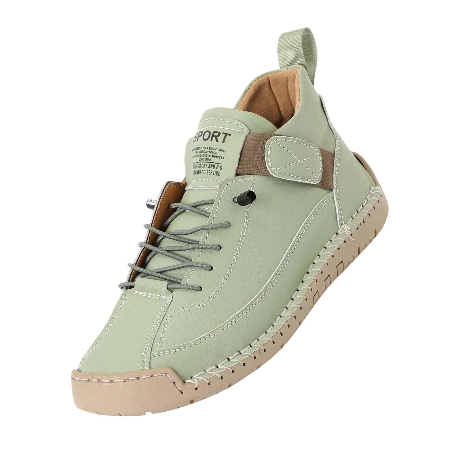 Scarpe da Ginnastica Donna Uomo Ortopediche in Pelle Comode Fondo Morbido Arch Support Scarpe da Camminare Fatte A Mano Plantar Fasciitis Traspirante, Slip On Ortotico per Quotidiano Casual Outdoor