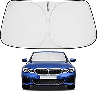 Vista 139 de Proadsy 2025 - Parasol para parabrisas actualizado con ajuste personalizado para Nissan Rogue 2014-2020, protector plegable de 4 capas