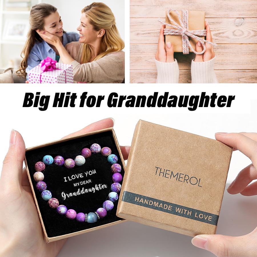 Bracelet for Granddaughter with Heart-shape Box3