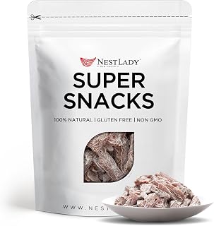NESTLADY Premium Hong Kong-Style Sour Plum Strips 70g, 100% Natural Dried Fruit Snacks, Vegan, Non-GMO, No Sugar Added, Healthy Snacks, Sweet & Tangy Flavor