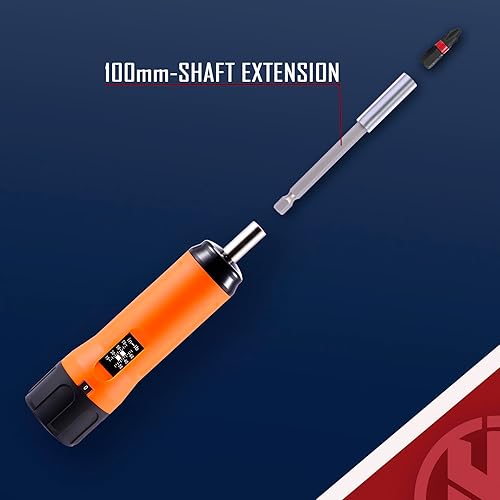 Miniatura 9 de KNINE OUTDOORS Juego de destornilladores dinamométricos de 10 a 70 pulgadas libras para mantenimiento con mango de barra en T, 40 puntas