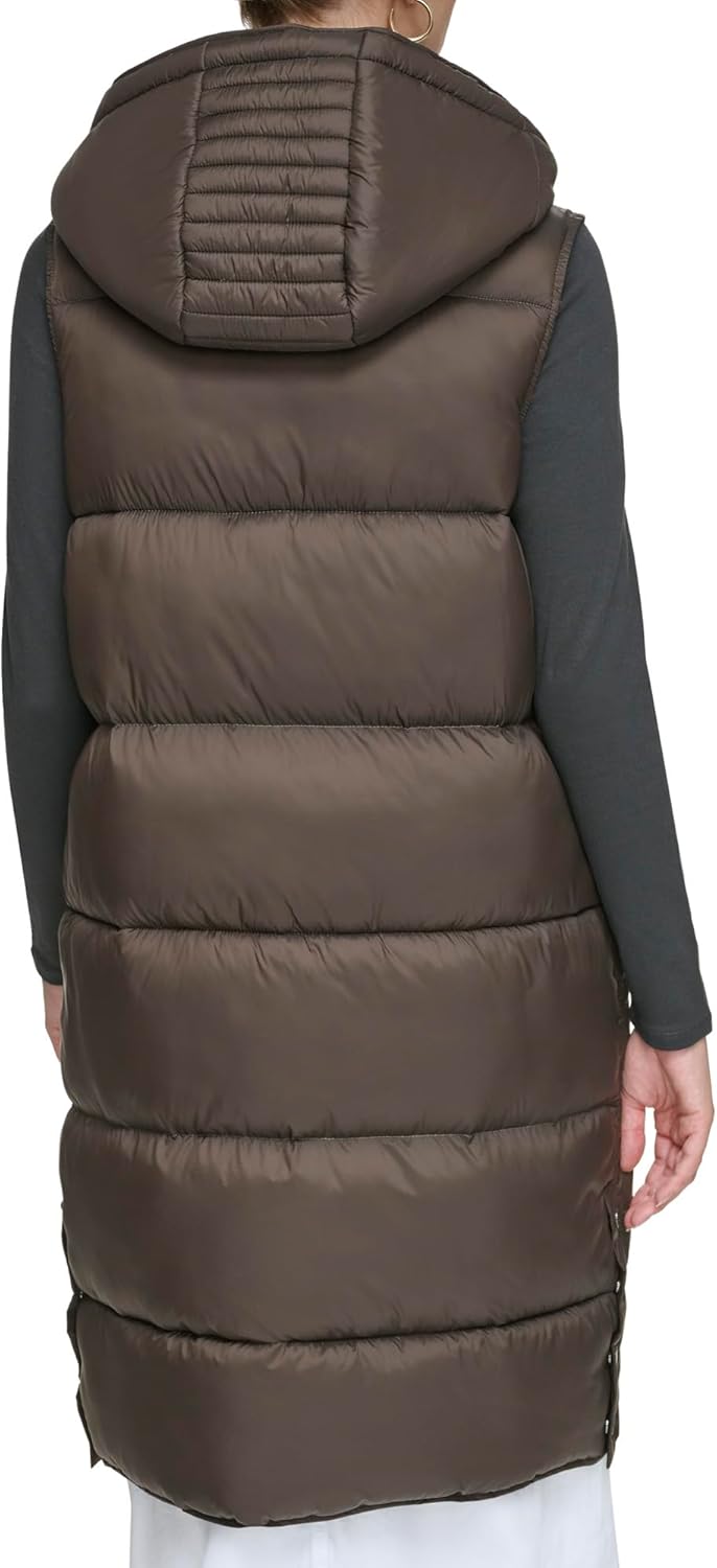 Andrew Marc Women's Kerr Long Quilted Puffer Vest - Image 4