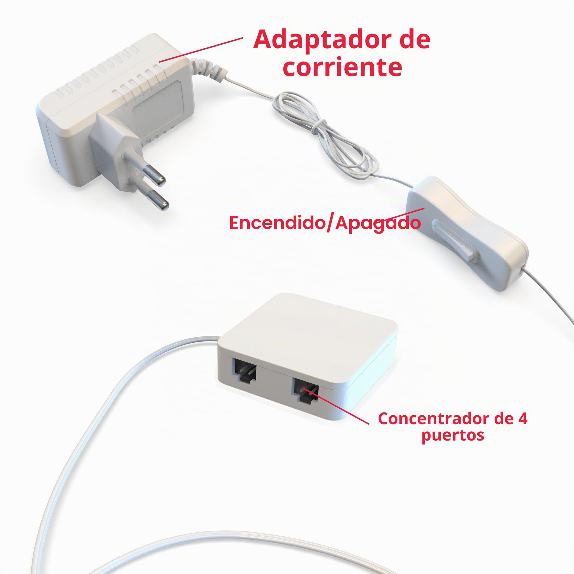 B.K.Licht LED bajo luz de gabinete I Iluminación para Vitrinas I Pack de 3 I Set completo en total 6W I Blana cálida 3000K 510lm I Luz Mueble Cocina