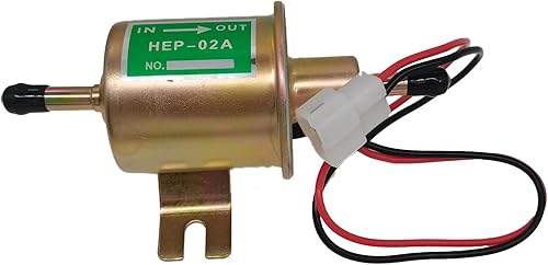 Miniatura 4 de HEP-02A 12V Bomba de combustible eléctrica de metal sólido de gasolina 12 voltios reemplazo para motocicleta carburador ATV camiones barcos para