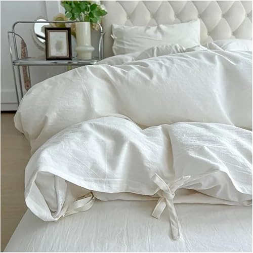 Miniatura 2 de QuKan Bed, White Duvet Cover Set Soft Double Large Super Soft Bedding Set Duvet Cover Sheet Pillowcase