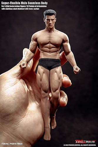 TBLeague - Juego completo de figuras de acción de cuerpo masculino 112 de 6 pulgadas, cuerpo de silicona, cabeza y ropa interior, muñecas masculinas