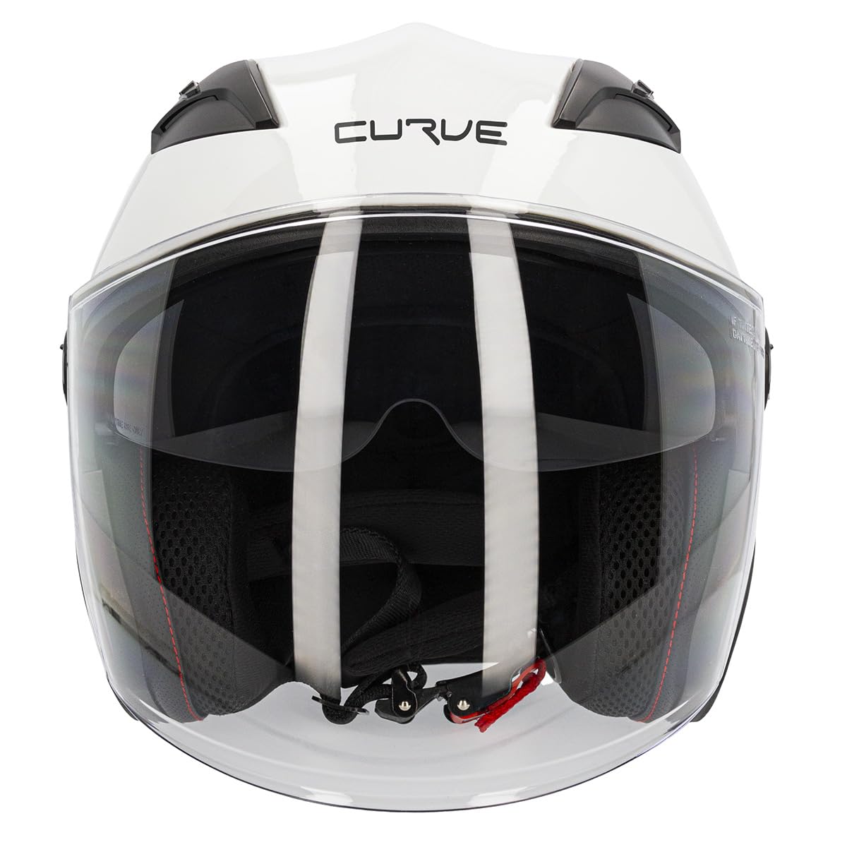 Casco Moto Jet Curve Mercury, Materiale ABS, Visore Solare Affumicato, Chiusura Micrometrica, Adulti, Uomo e Donna, ECE 22.06