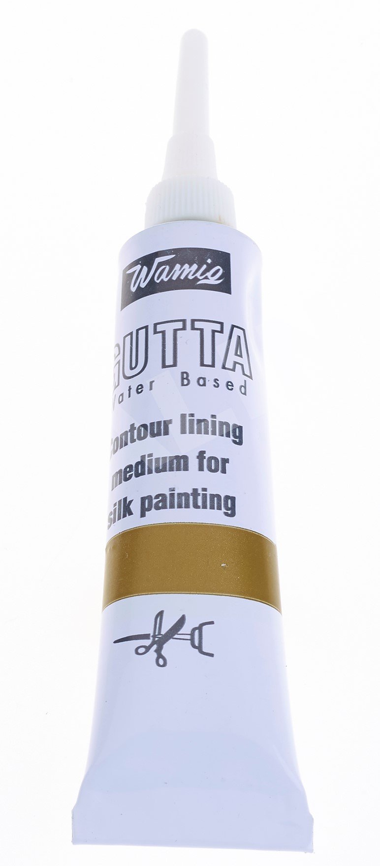 WamiQ Silk Painting Water Based Gutta 20 ml Tube - Gold