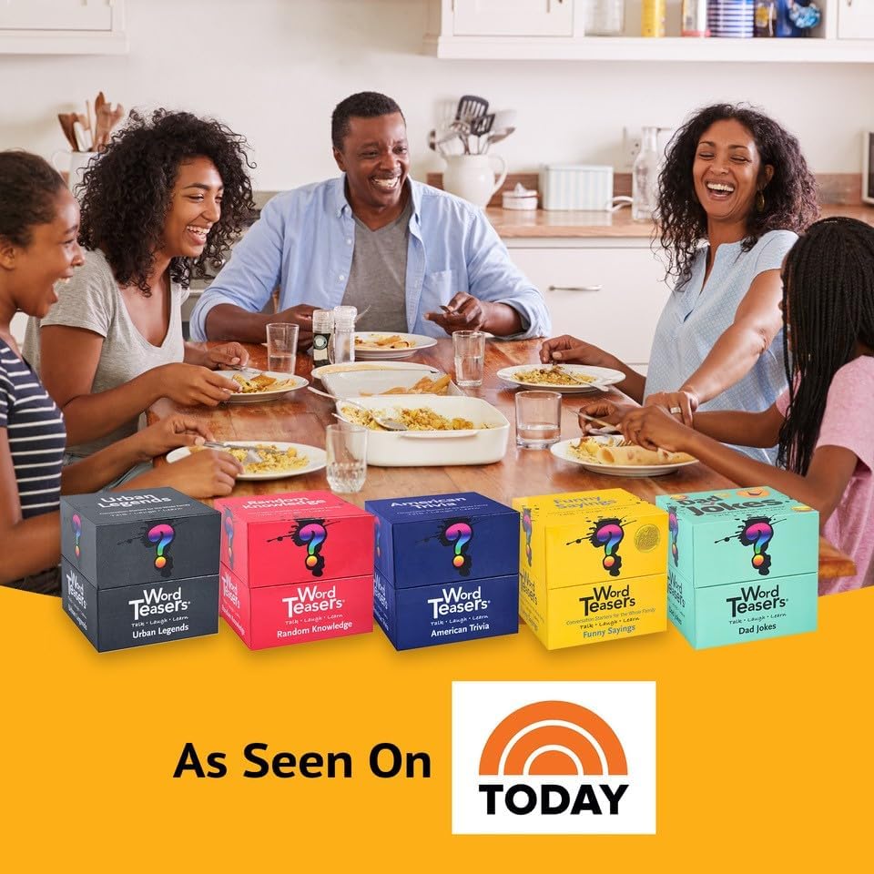 Miniatura 8 de WORD TEASERS Pon a prueba tus conocimientos  Juego de trivia de conocimiento aleatorio para adultos y niños  Divertido e interesante juego de cartas