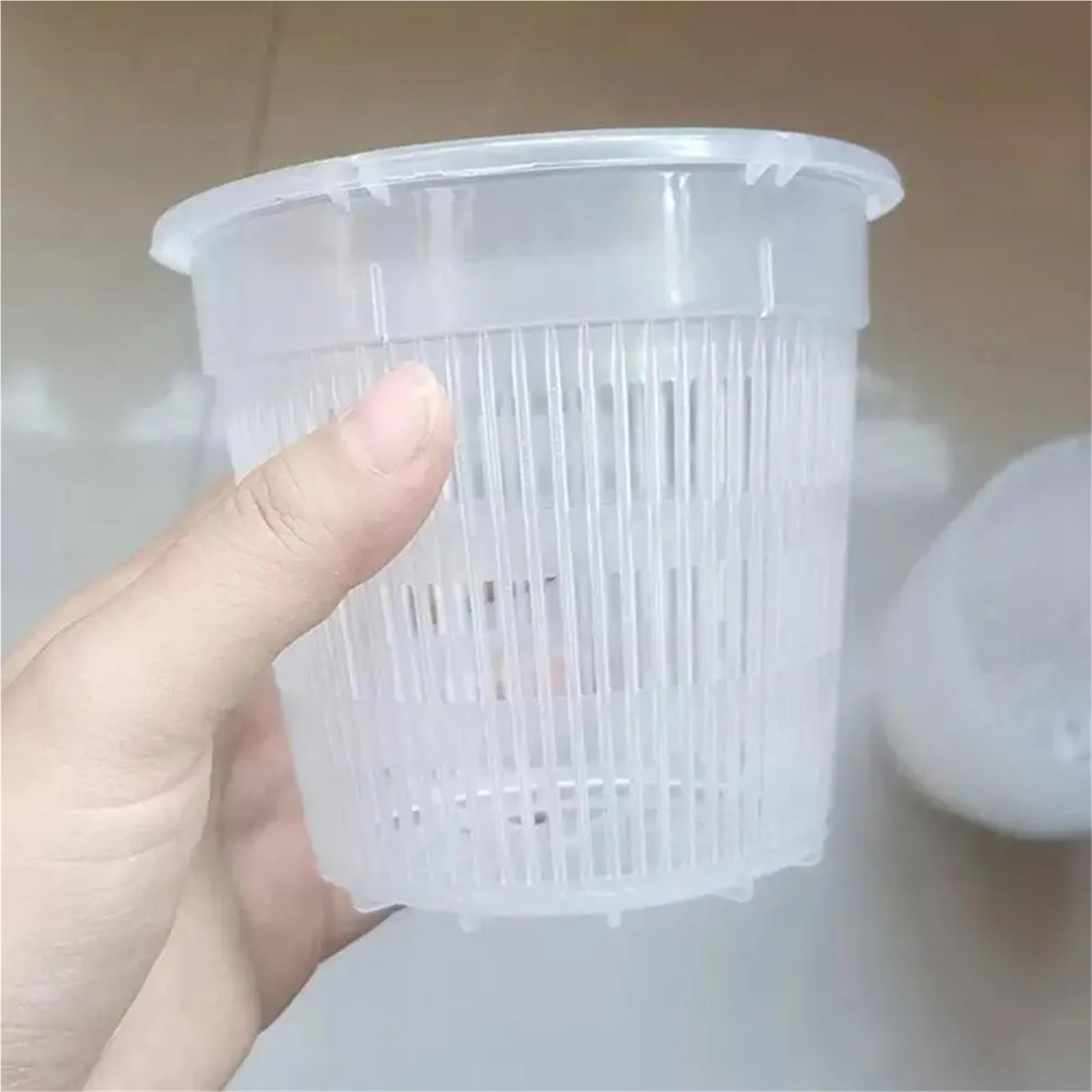 Przezroczyste plastikowe rośliny Doniczki do storczyków Rośliny doniczkowe 11-19 cm, opakowanie 5 sztuk(16cm)