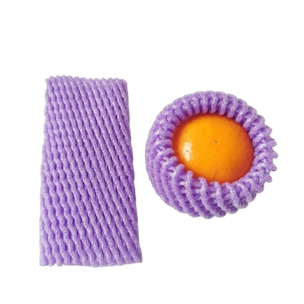 Fruit netting Foam Net Mesh Protective Sleeves 140 Pcs Garden Multicolor 12x7cm 14x7cm(Purple,14x7cm)