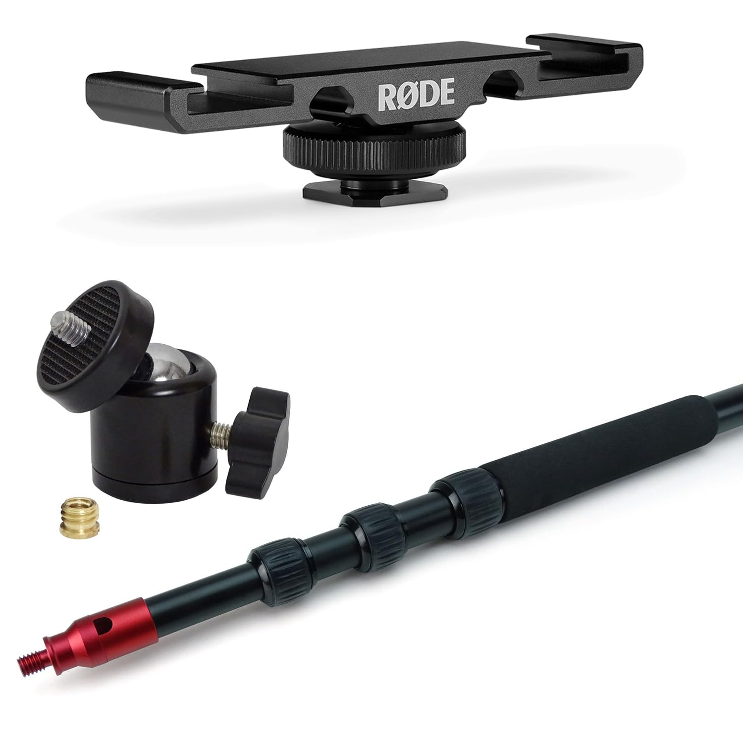 keepdrum mk3500 gliniany anioł boompole wysuwane do 3,5 m z torbą i podwójnym adapterem do butów błyskowych