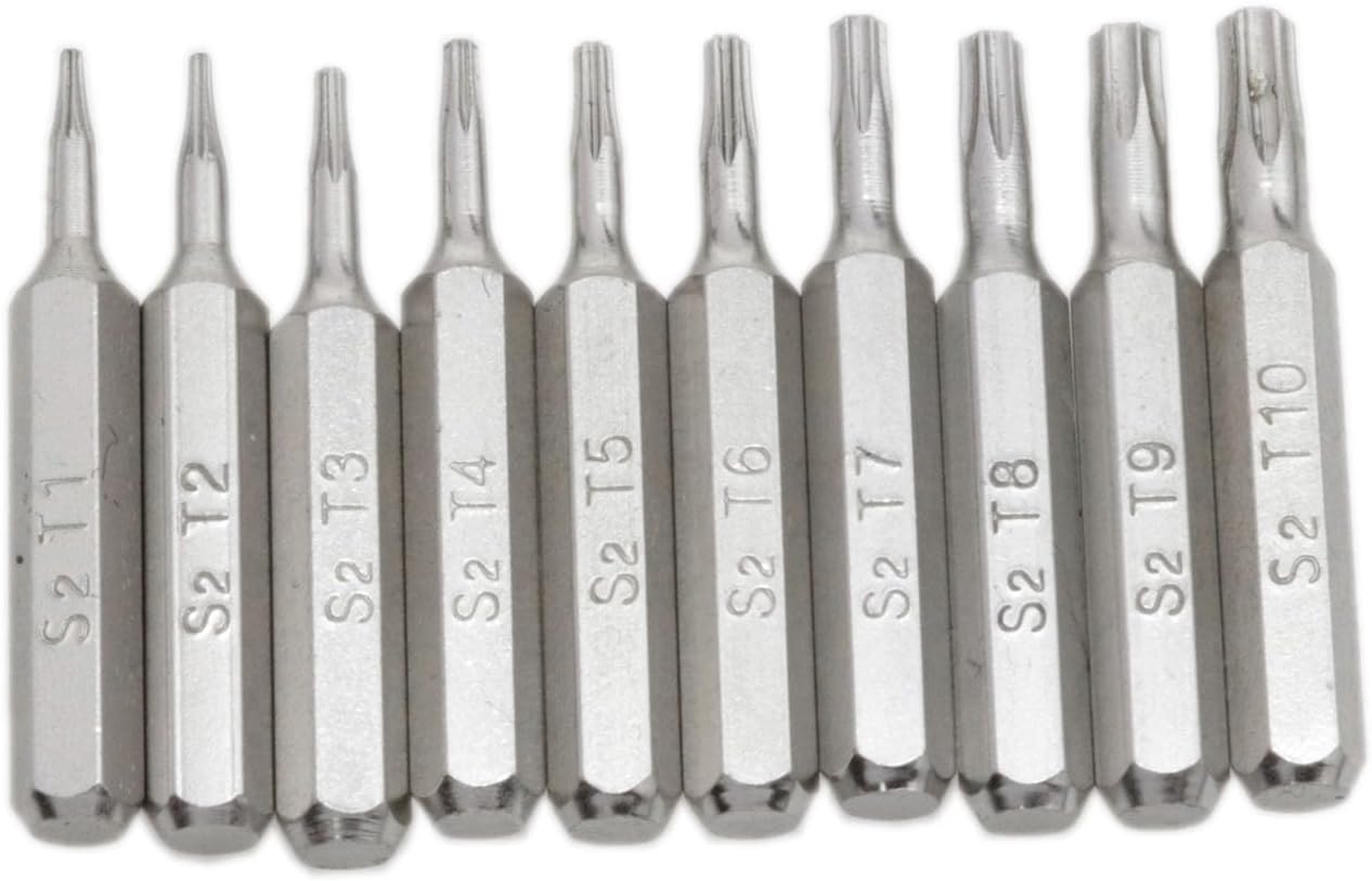 Torx Drill Bit Set Torx Drill Bit Precision Screwdriver Bit Miniature Phillips Drill Bit Set T1 T2 T3 T4 T5 T6 T7 T8 T9 T10 Torx Screwdriver Torque Screwdriver 1 Set