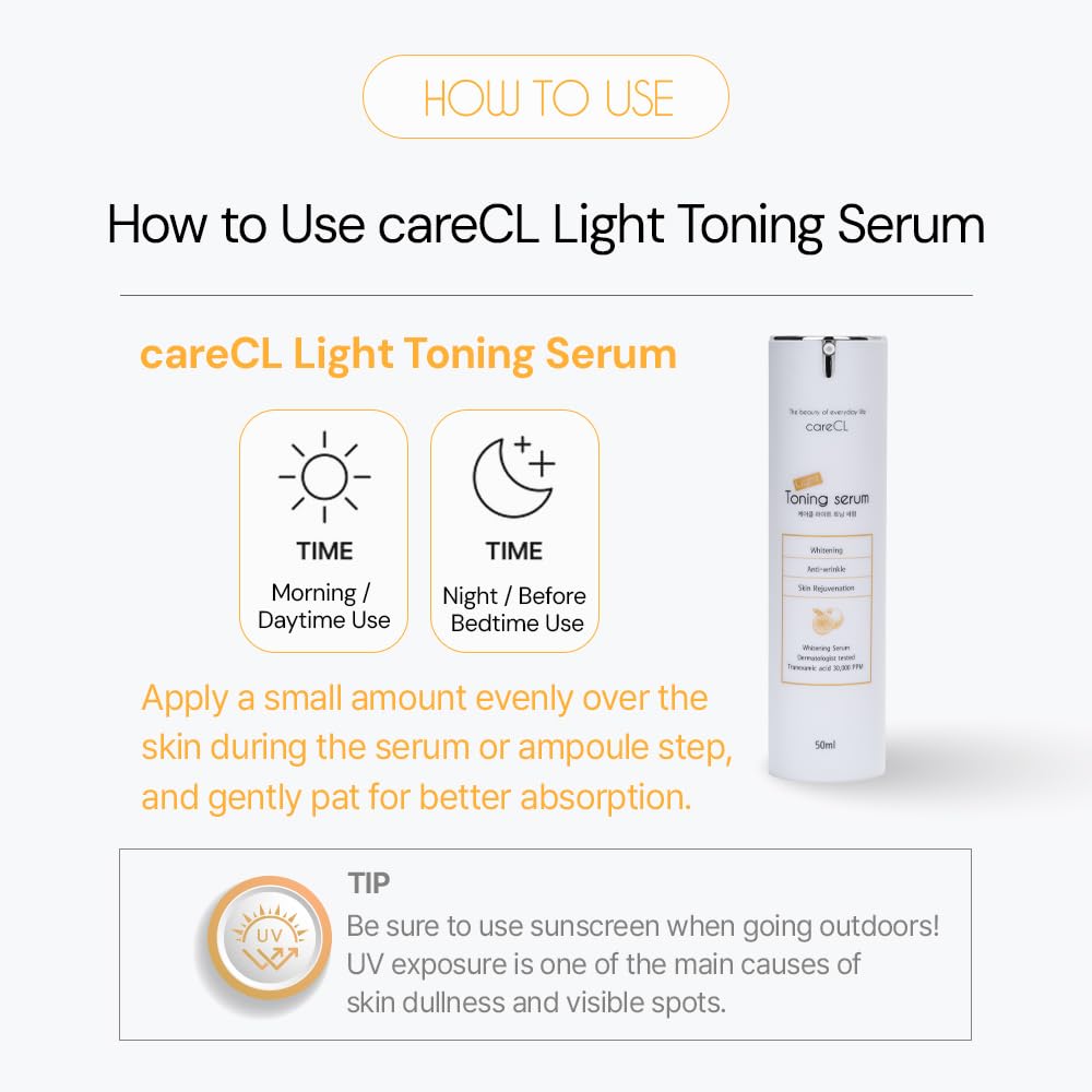 CareCL Light Toning Serum – Daily Radiance & Hydrating Formula with Citrus Extracts, Lightweight Texture (50ml)