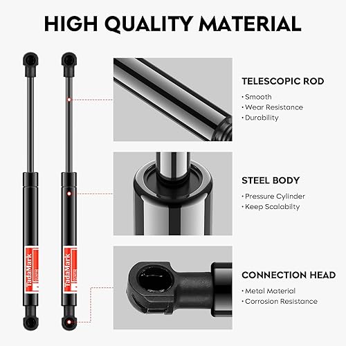 Miniatura 5 de 2 piezas de escotilla trasera para maletero de gas amortiguadores de puerta trasera para Infiniti Q50 Sedan 4 puertas 6802 84430-4GA2A 2014 2015