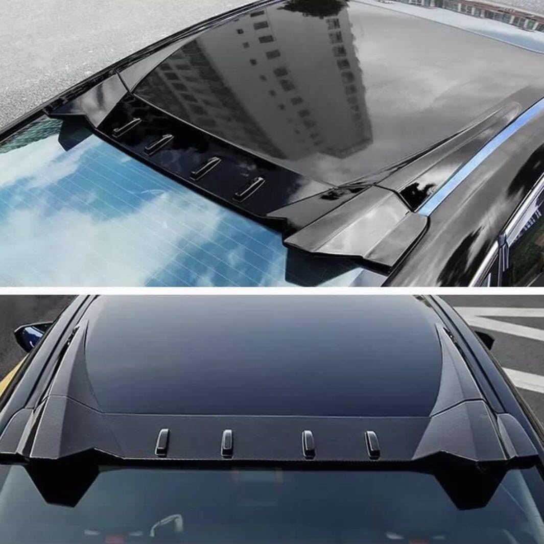 Rear Window Roof Spoiler Visor Wing Compatible with Honda Civic Sedan EX/EX-L/GX/LX/LX-S/Si/DX 2006-2011 Gloss Black Type-R Style Top Wing Lip Exterior Accessories