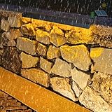 TZSMUM LED Außen Wandlampe Solarlampen Wandleuchte IP65 Wasserdichte Wandbeleuchtung Solar...