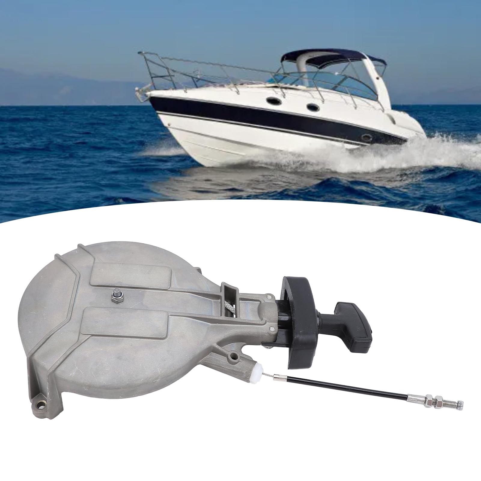 Avviatore a strappo di ricambio per motori fuoribordo a 2 tempi da 4 CV e 5 CV, modello 6E7 15710, accessori per motori nautici.