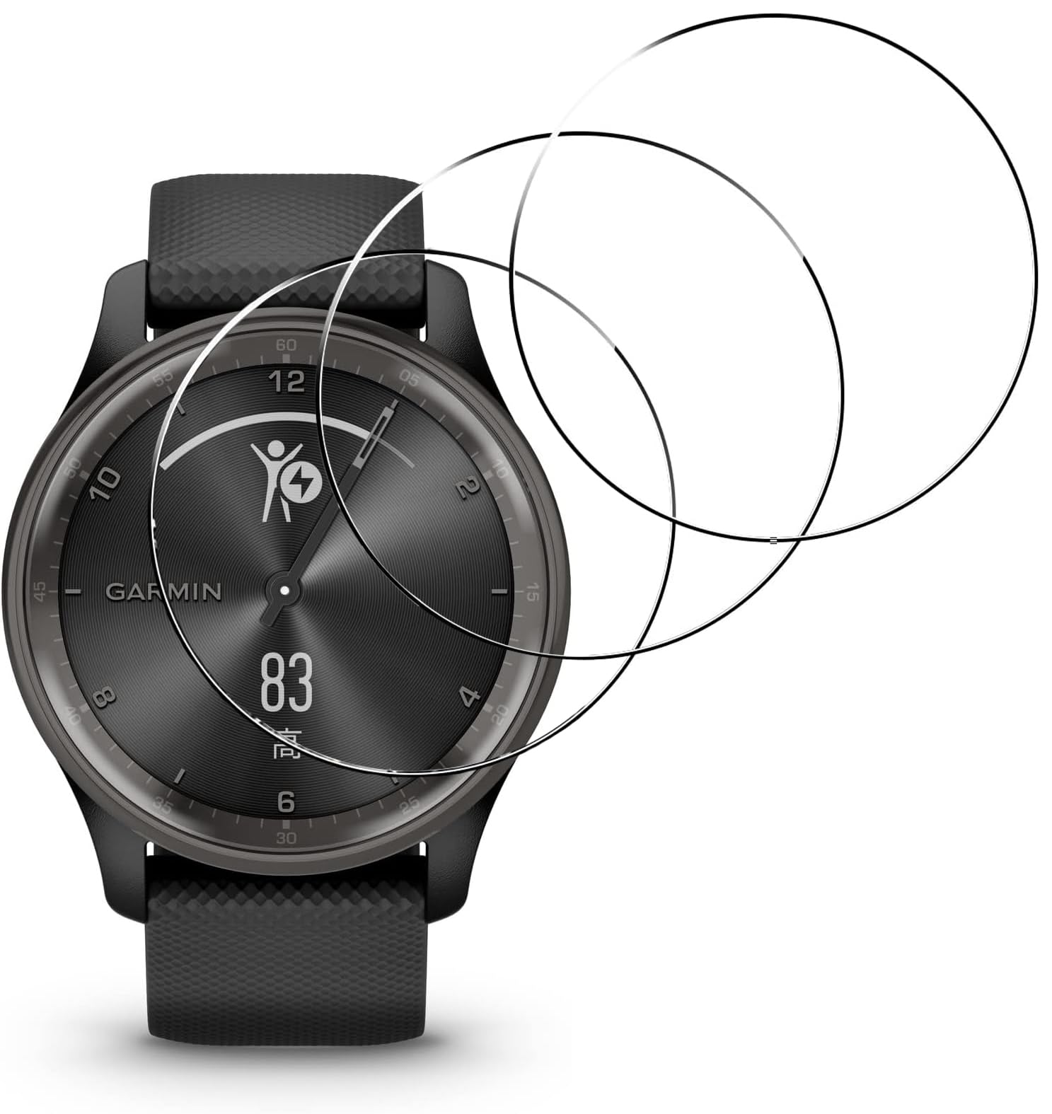 Amazon.co.jp: [3セット]For Garmin(ガーミン) vivomove Trend 