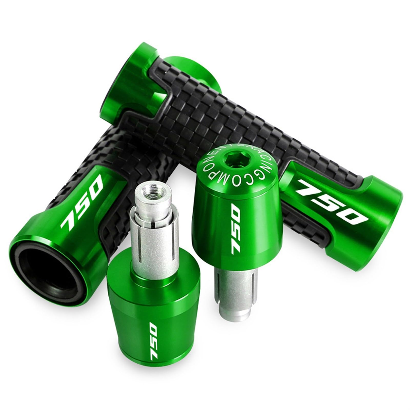 7/8 "22 Millimetri Moto Anti-Slip Manubrio Manopole PER KAWASAKI Z750 2007 2008 2009 2010 2011 2012 2013