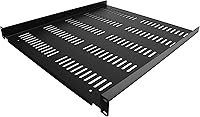 Vista 10 de StarTech.com Estante de bastidor de servidor de 1U - Bandeja universal con ventilación en voladizo para bastidor de 19" para equipos de red