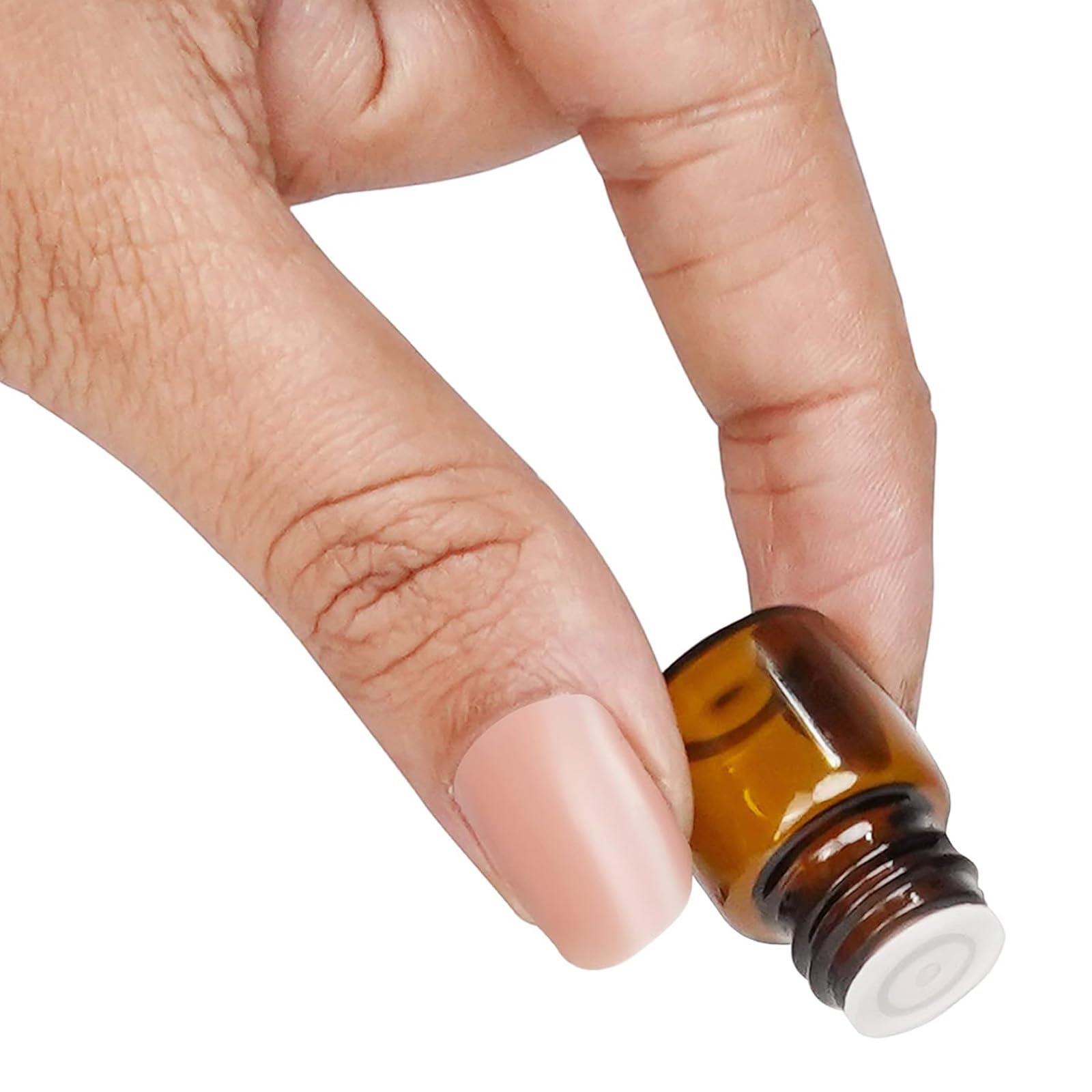 Mini Botellas de Aceite Esencial Vacías de Vidrio Ámbar 1ml, 100 pcs con Pipetas y Embudos