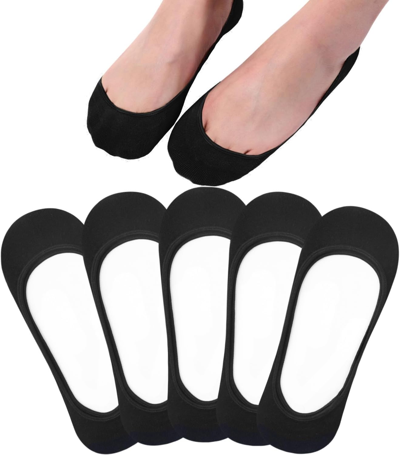 Ultra Low Cut Liner Socks Women No Show Non Slip Hidden Invisible for Flats Boat Summer